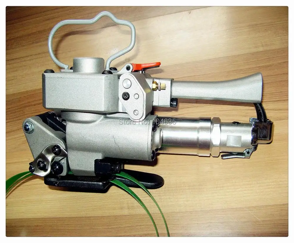 Small Pneumatic Tensioning and friction welding strapping tool,bundle wrapping machine,wood packing machine for plastic strap