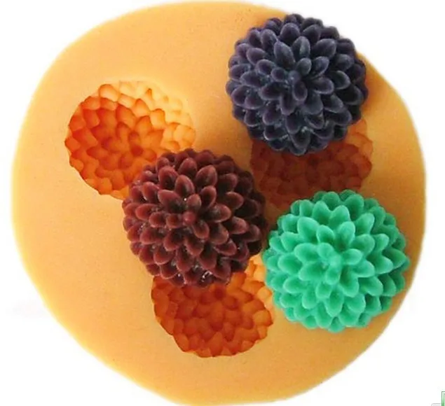 

3D 1.8cm Flower Ball Silicone Fondant Mold Cake Decorating Tool SugarCraft Art Resin Clay GumPaste Soap Chocolate Mould