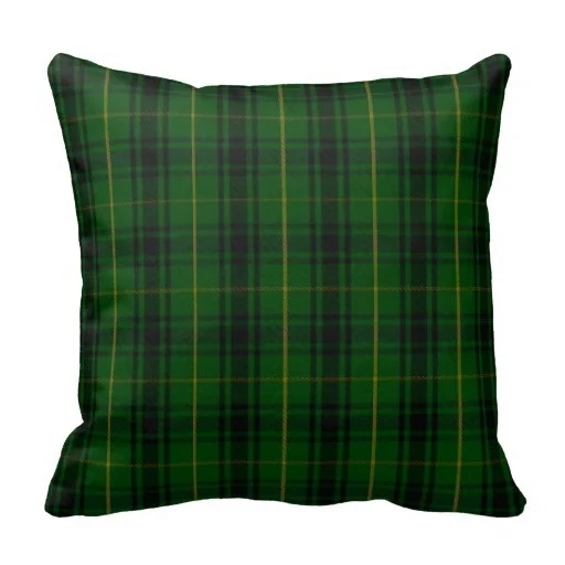 Home Pillow Cases Green Clan Macarthur font b Tartan b font Plaid Pillow Case Size 20