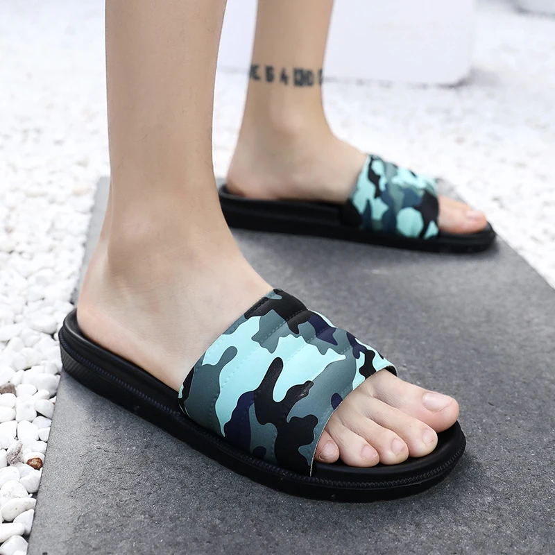 

ROMMEDAL Summer Water Flip Men Slippers Soft Camo Style Seaside Sandals Indoor And Outdoor Flat Footwear Zapato Hombre Wholesale