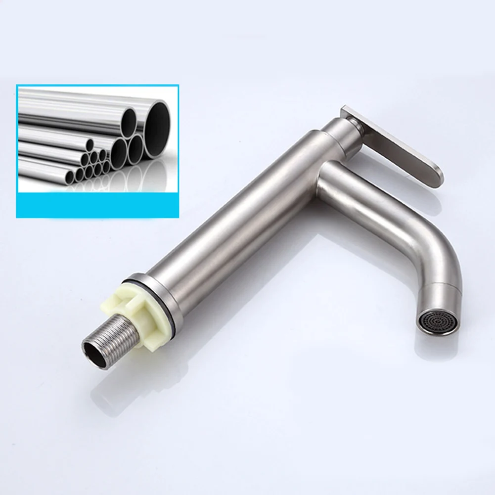 Preise Becken Wasserhahn Deck Montiert Küche Einzigen Kalten Wc Waschen Edelstahl Nützliche Waschbecken Griff Moderne Mixer Wasserhahn Bad