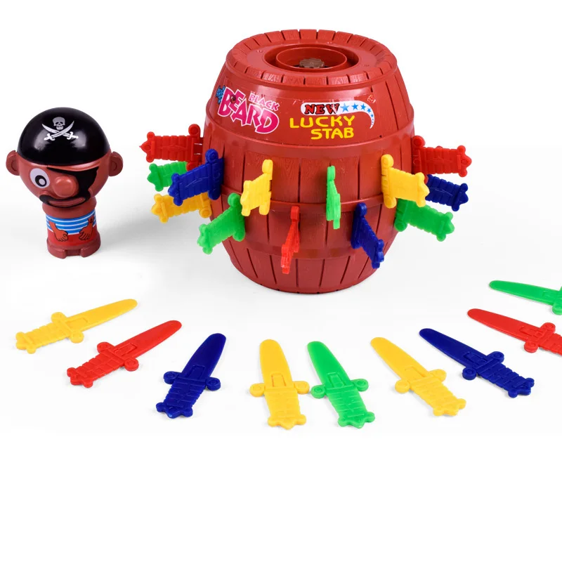 Tricky Pirate Barrel Funny Lucky Game for Kids and adults Lucky Stab Pop Up  Toys Intellectual Game For Kids