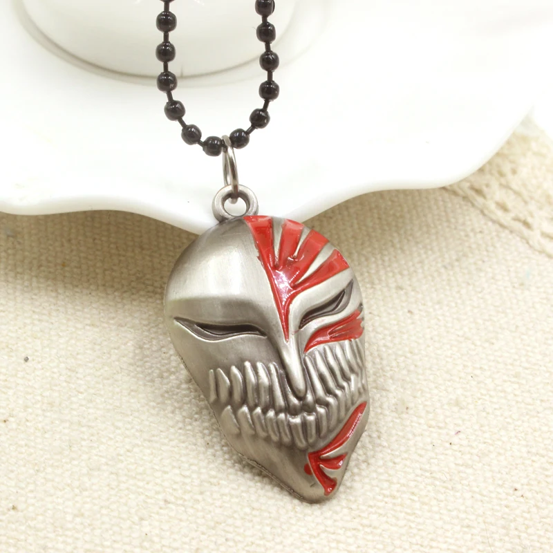 Venta al por mayor Japonesa Anime BLEACH Colgante Máscara Collar de Perlas Estilo Punky Gótico de Vendimia Hombres Y Mujeres Declaración Collar de Regalos|necklace yellow|necklace costumenecklace plate - AliExpress