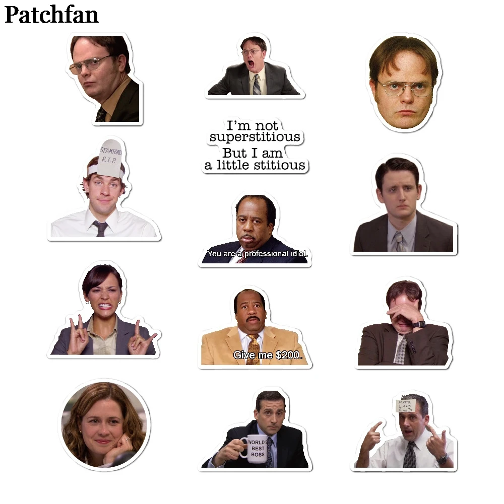 Patchfan 50 шт в наборе офис ТВ шоу детские наклейки для скрапбукинга DIY ноутбук