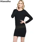 Save 6.4 on Hiawatha Women Long Sleeve Dress Fashion Slim Sequined Patchwork Dresses 2017 Spring O-Neck Vestidos Mujer L8035