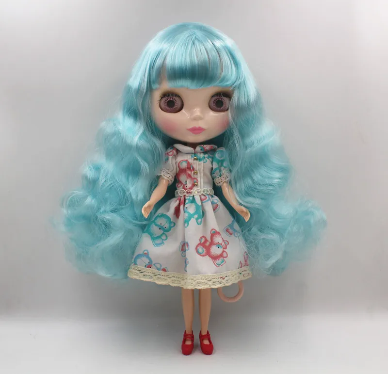 Кукла Blygirl Blyth светло голубая волнистая кукла liu hai для общего тела 7 суставов