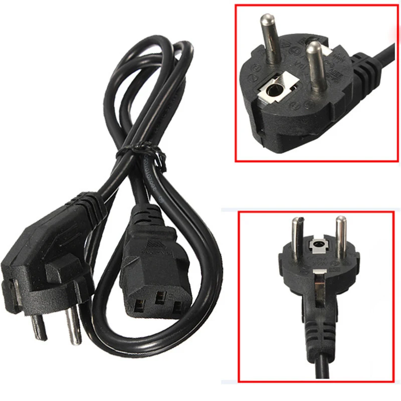 1x Прочный 3-контактный 1,2 м EU US AU UK 4 стандартов AC Питание адаптер шнур питания кабель для зарядки линия провода для портативных ПК