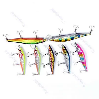 

E74 New 5pcs/lot 120mm 13g SS120 Fishing Lures Crankbait Crank Bait Tackle Treble Hook