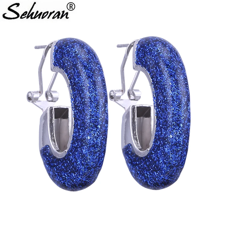 Sehuoran, цинковый сплав, большие серьги-гвоздики для женщин, корпус для вспышки с капельным маслом, длинные серьги, модные ювелирные изделия