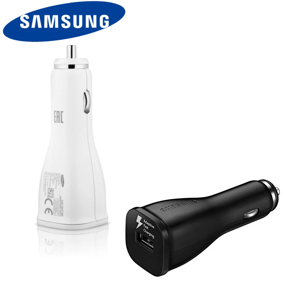 Original Samsung Galaxy Fast Car Charger 1.67A Quick Car Charge Power Adapter for Galaxy S10 S9 S8 S7 Note 9 8 7 A5 A7 J5 2017