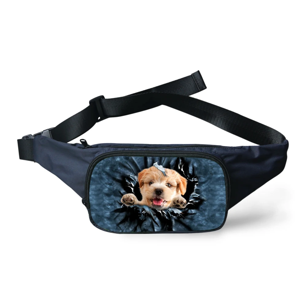 www.bagssaleusa.com : Buy Fashion Waist Bags Animal Waist Pack Women Cute Cat Dog Print Fanny Pack ...