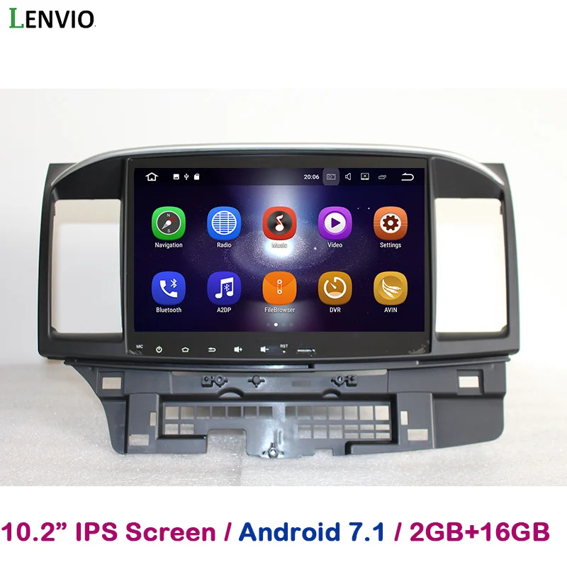 Lenvio 2G RAM четырехъядерный Android 7 1 автомобильный dvd плеер для Mitsubishi Lancer 2007 2011 2012 2013 2014