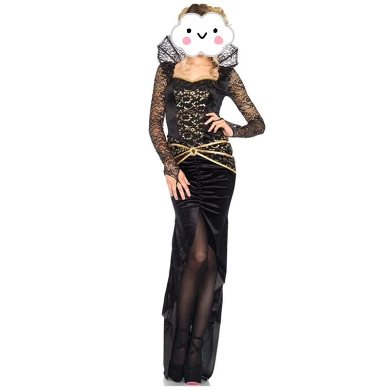 black dress vampire costume