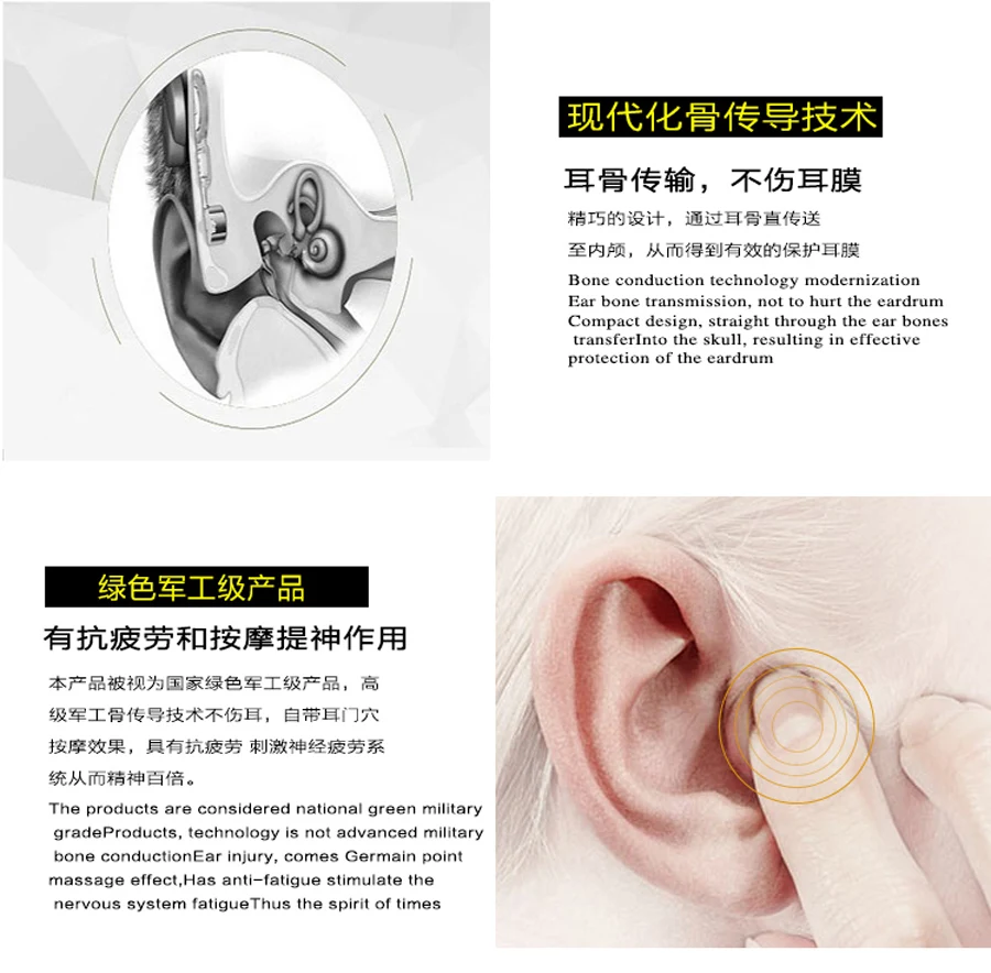 Новейший APT-X V31 костная проводимость Bluetooth 5,0 с MP3-плеером ...