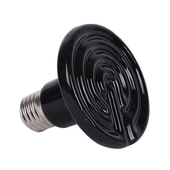 

2018 80mm Infrared Ceramic Emitter Heating Light Bulb 50/75/100/150W E27 Base Lamp Bulbs For Reptile Pet Brooder 110/220Vled