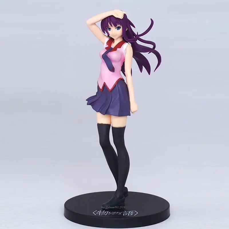 Фигурки аниме 22 см Bakemonogatari senjougaхара Hitagi Симпатичные фигурки из ПВХ Коллекционная