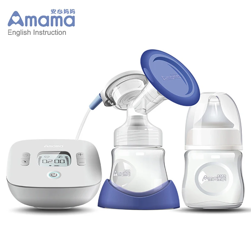 Amama baby smart lcd USB Электрический молокоотсос ультра-тихий портативный молокоотсос с 9 регулируемые уровни всасывания