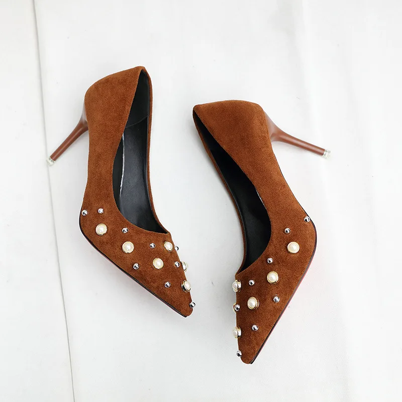 

New arrival Autumn Women Square Heel Pumps Sexy Shoes crystal Pointed Top Cross-tied For Woman Heels Shoes Sandal