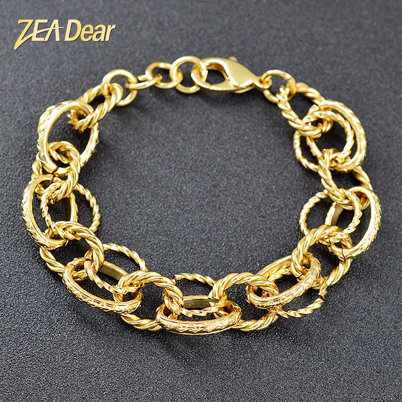 Ювелирные изделия zeadear распродажа ювелирных изделий фурнитура круглые браслеты для женщин звено цепи высокого качества браслет для вечерние свадебные украшения