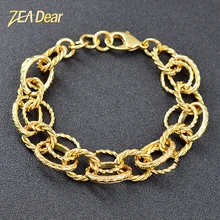 Ювелирные изделия zeadear распродажа ювелирных изделий фурнитура круглые браслеты для женщин звено цепи высокого качества браслет для вечерние свадебные украшения