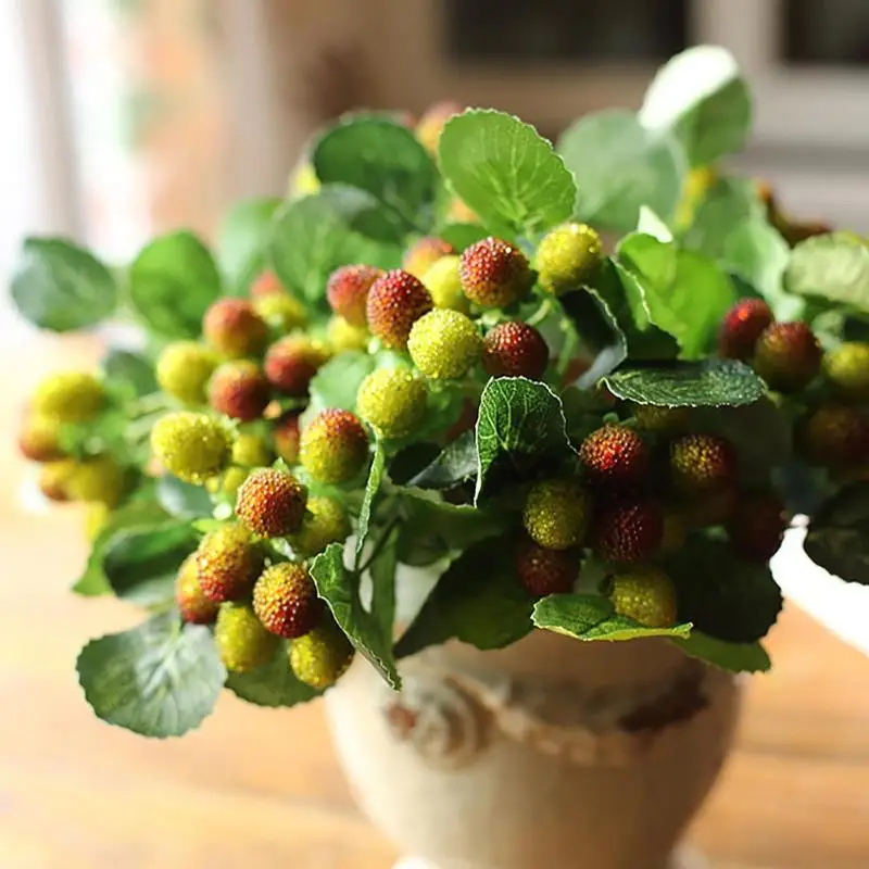 1 pc High Simulation Artificial Strawberry Plants Home Party Wedding