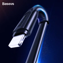 Baseus Flat USB Cable For iPhone XS Max XR X 8 7 6 6s Plus 5 5s se iPad Mini Fast Data Charging Charger Cord Mobile Phone Cable
