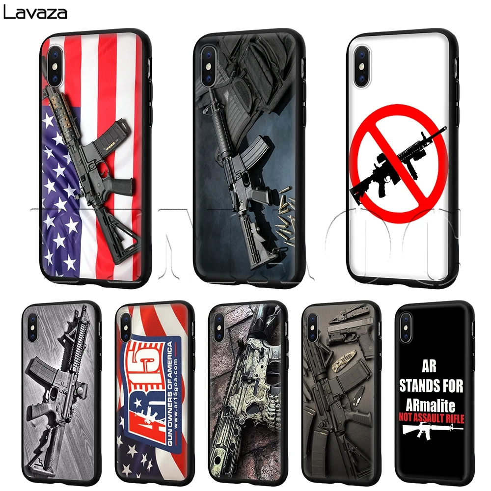 Lavaza AR-15 винтовки AR 15 пистолеты чехол для iPhone 11 Pro XS Max XR X 8 7 6 6S Plus 5 5s se |