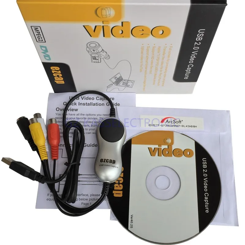 Новое видео устройство для оцифровки кассет конвертировать любой аналоговый видео ТВ/DVD/игровая коробка/видеокамера/VHS/xbox/psp в цифровой