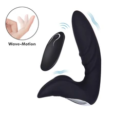 Wibracyjny masażer prostaty pilot 12 wibracji G Spot wibrator akumulator Anal Butt Plug dla mężczyzn i kobiet