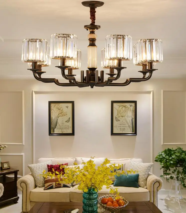 

Modern Lustre Crystal Led Chandelier Lighting Ceiling Droplight Lamparas Suspension Luminaire Lamp for Live Room, Bedroom