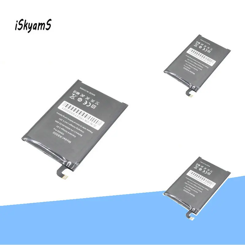Сменный литий-полимерный аккумулятор iSkyamS 3x6000 мАч 3 8 в для Oukitel K6000 Pro 5 дюйма 4G LTE |