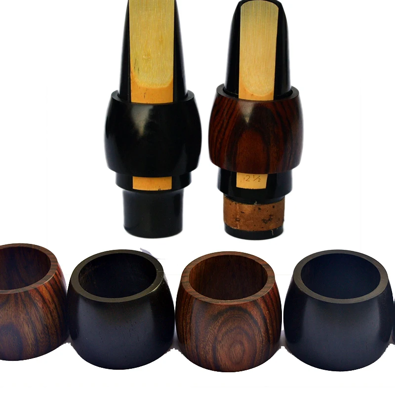 Online Ebony Klarinet Mouthpiece Clamp Alto Saksofon Reed Klip Klarinet Reed Kartu Alat Clamp Klarinet Drop E Alto Sax