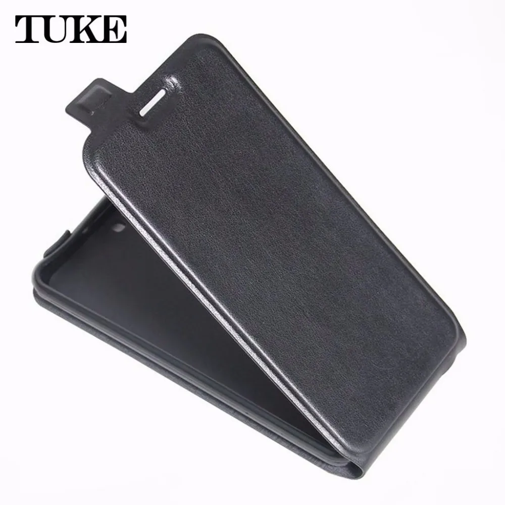 

TUKE for Cubot H2 Case Leather Phone Folio Case for Cubot H2 Flip Cover Vertical Wallet Bag