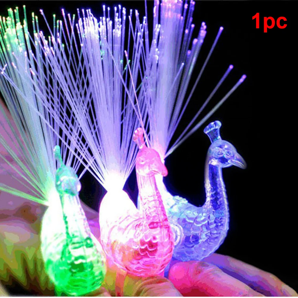 

Concert Chrismas Creative Lights House Toy Gift Children Gift Birthday Gift Kids Peacock Finger Light Festival Cheering Novelty