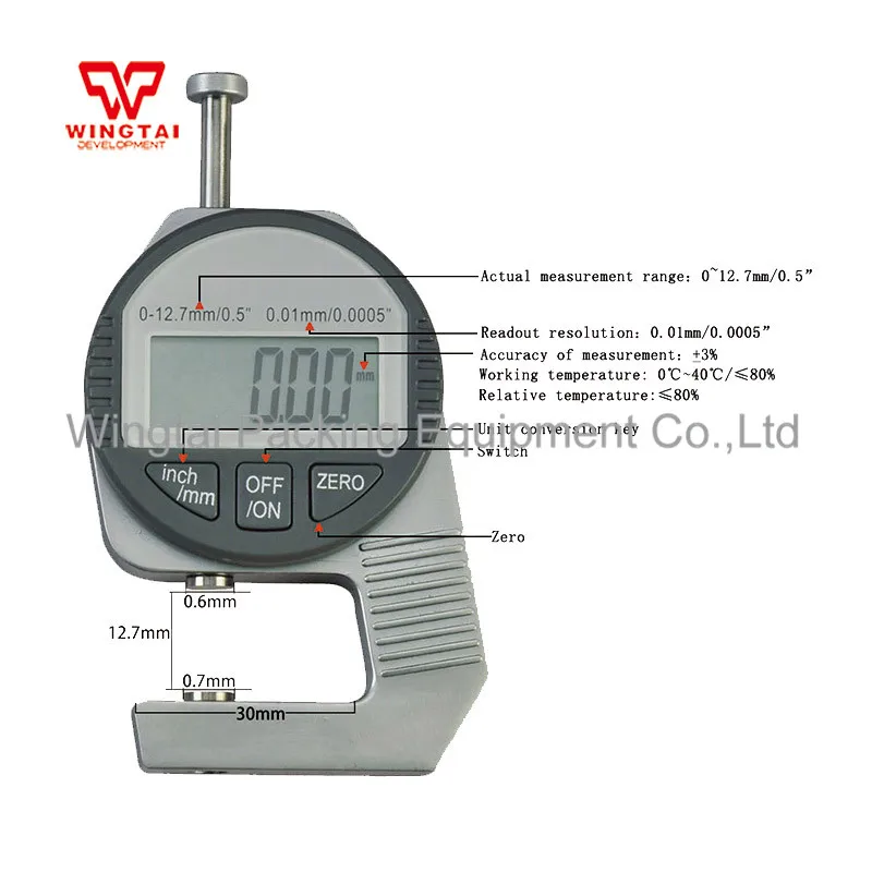 Gauges Handheld Digital Thickness Gauge Coating Thickness Meter with