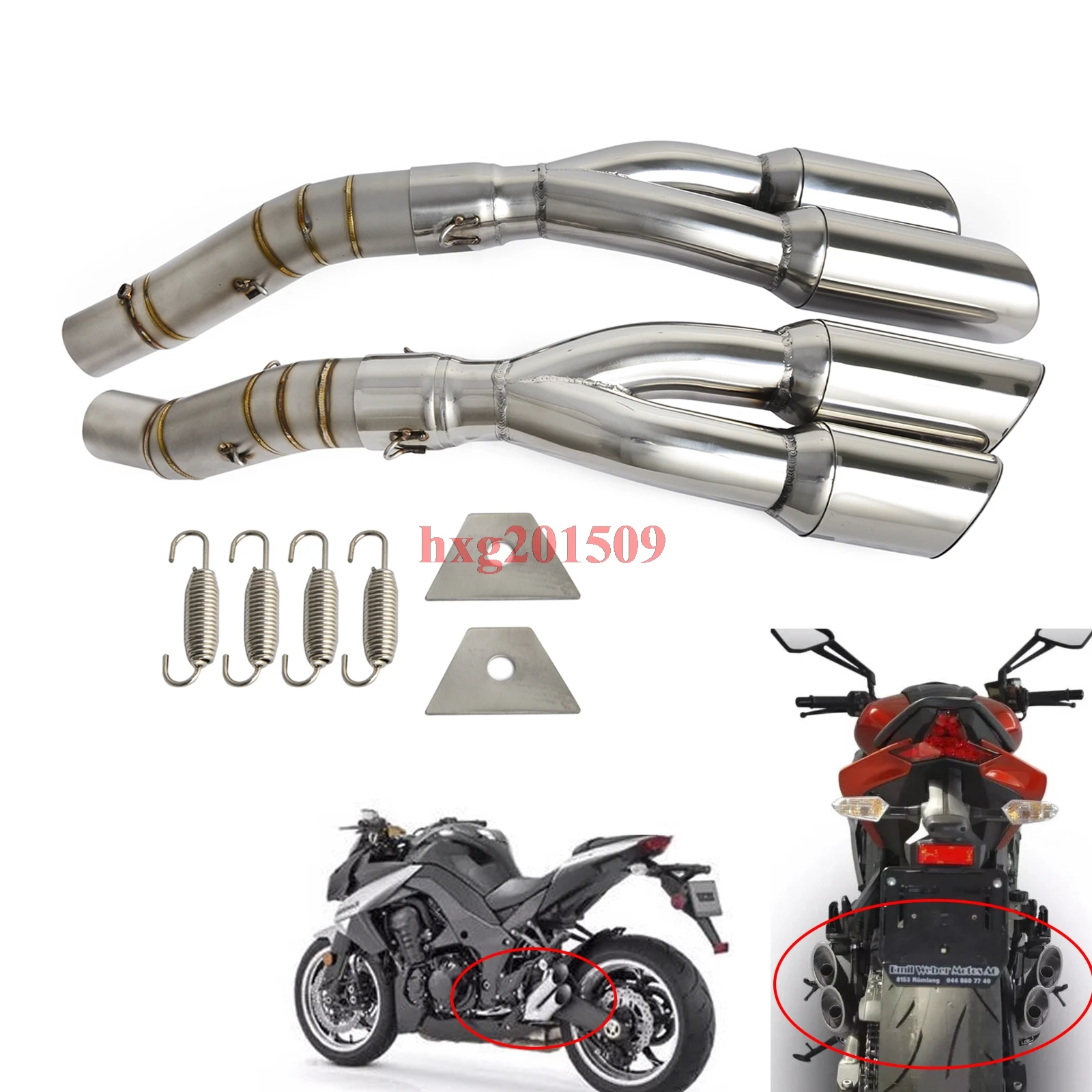 kawasaki exhaust systems