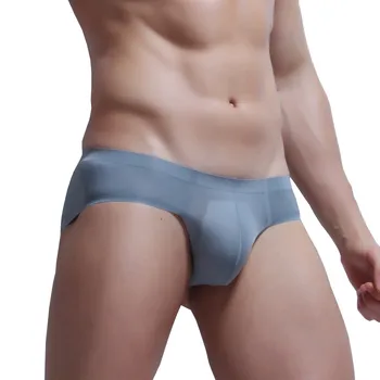 

Mens Sexy Seamless Underwear Shorts Underpants Breathable Perspective Briefs Sexy Fashion Men Male Panties Underpants Briefs Gay