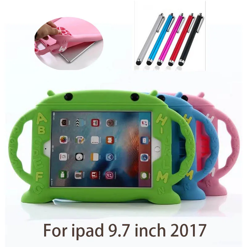 

Case for ipad 9.7 2017 new modle full body protective silicone tablet PC Cover shell coque case for ipad 9.7 inch 2018 for kids