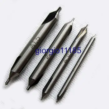 

4pcs HSS Center Drill Set 4 Piece 60 Degree 0.5 0.7 1.0 1.5 mm