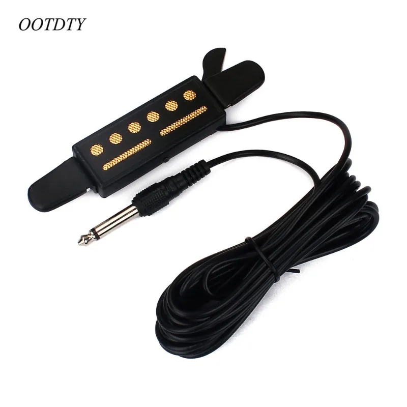 OOTDTY 12 отверстий звук звукосниматель микрофон усилитель динамик для акустической гитара 10166
