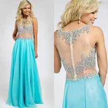 2015 kostenloser Versand A-linie U-ausschnitt Drapierte Chiffon-Langes Abendkleid Heißer Verkauf Sleeveless Abend-formales Kleid Hohlkreuz F1865