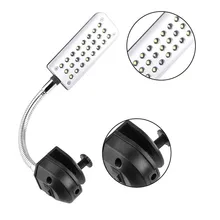 5 шт./лот светодиодный аквариумных рыб зажим для бака свет 24-светодиодный белый и синий свет с вилкой