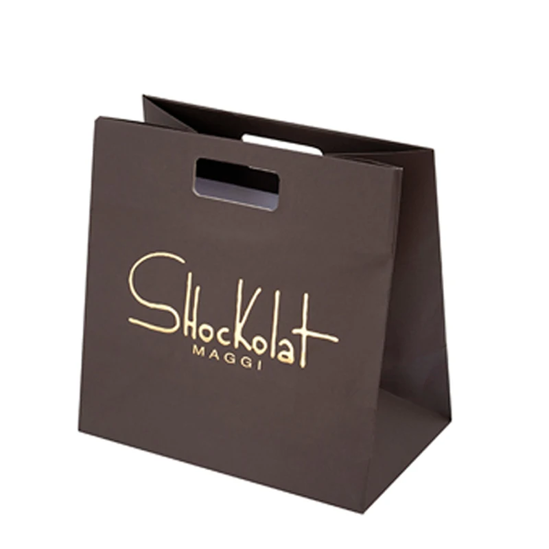 Gloss Laminated Printed Paper Bags with Rope Handles