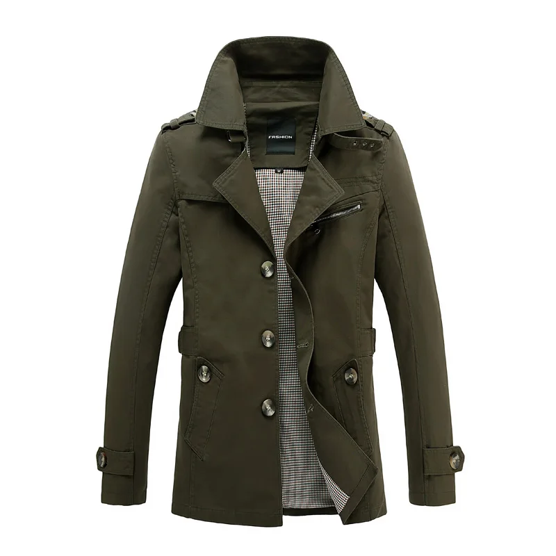 New 2017 Autumn Style Mens Trench Coat Fashion Casual Business Men's Trench coat Single-breasted Slim long pea Trench Coat Men New 2017 Autumn Style Mens Trench Coat Fashion Casual Business Men's Trench coat Single-breasted Slim long pea Trench Coat Men