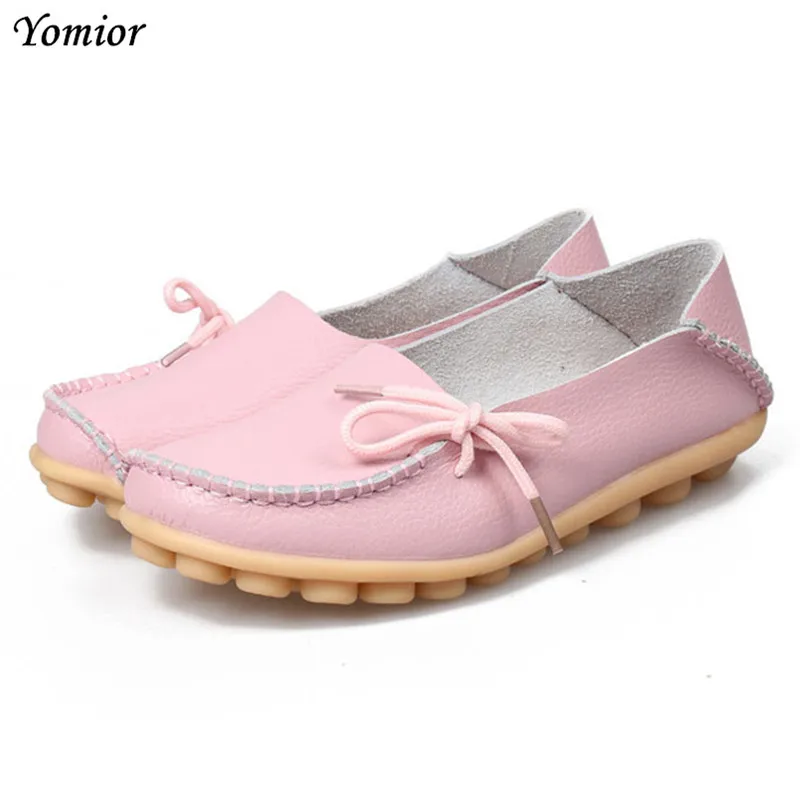 En Ligne Yomior Femmes Appartements Mère Chaussures En Cuir Casual Mocassins Conduite Mocassins Chaussures De Mode Confortable Grande Taille Chaussures de Femmes