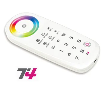 

T4 2.4G LED Touch Controller RF Remote Wireless Control 8 Zone For RGBW RGBWW LED Strip Light and LED Panel Lights free shipping