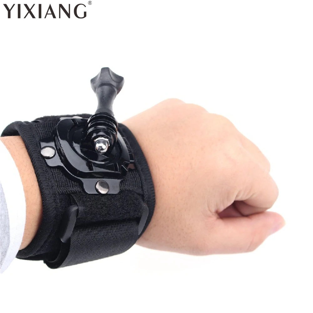 YIXIANG New 360-degree Rotation FOR gopro Wrist Mount for Hand Strap xiaomi yi camera hero 4 3 Session SJ4000 | Электроника