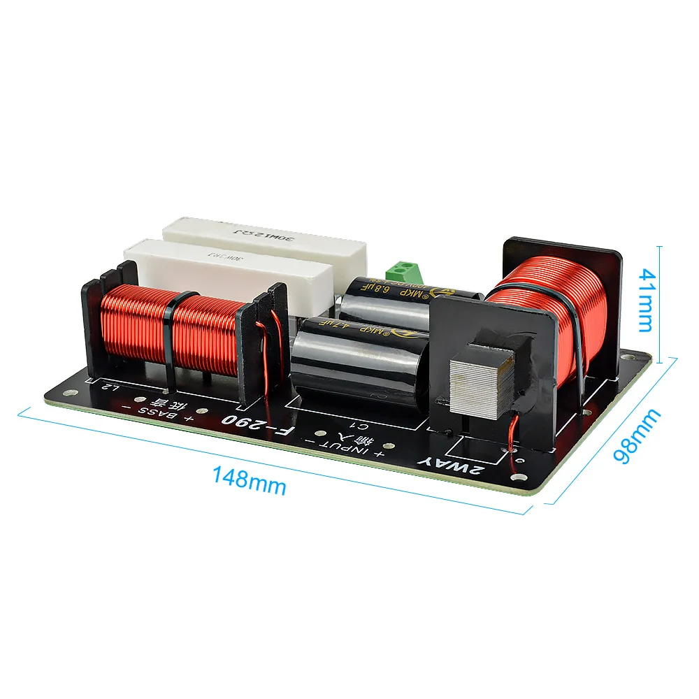 Placa de Áudio Divisor de Freqüência para 5-8ohm Aiyima 2 Maneiras Crossover Tweeter Graves Alto-falante Faça Você Mesmo Fase Filtro 2600 hz 1 pc 650 w - Image 3