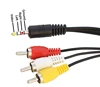 3.5mm Jack to 3 x RCA Phono Lead Audio / Video AV Cable ► Photo 2/6