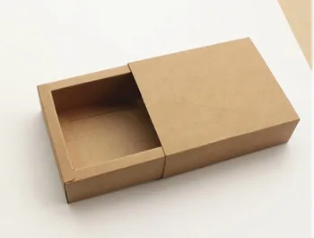 

10.6*8.4*3.8cm natural brown kraft Paper box/Gift Boxes/Jewel artware Packaging Box 100piece\lot DHL Free shipping